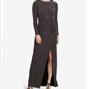 Black and gold sparkle dress